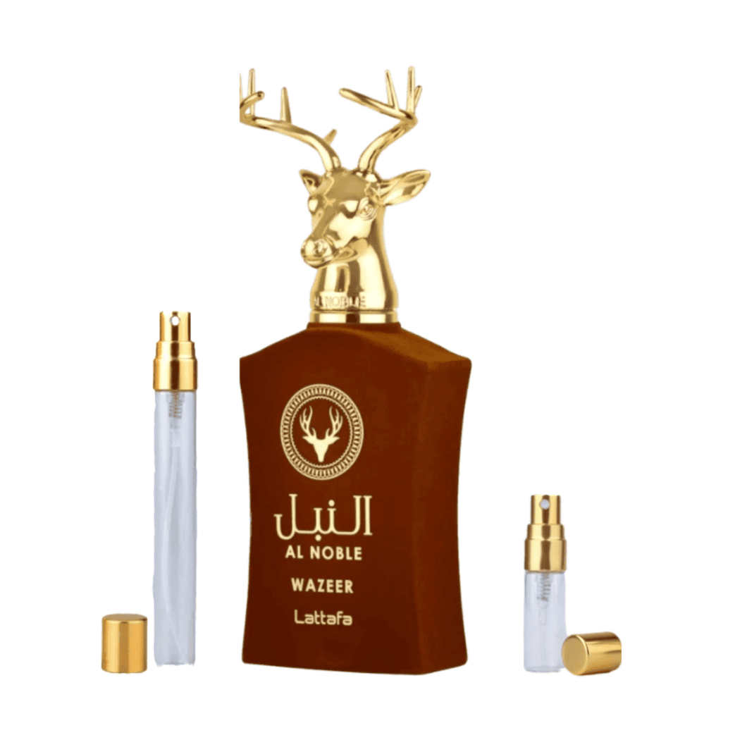 Decant Perfume Árabe Compartilhável Al Noble Wazeer de Lattafa - Decant de 5ml e 10ml